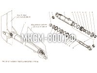 Установка гидроцилиндров стрелы МКСМ-800